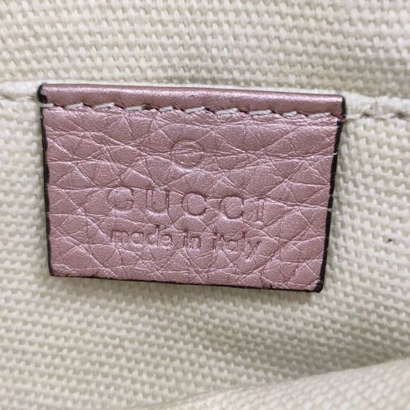 Auth Gucci Metallic Pink Disco Crossbody SoHo
Bag Purse Handbag - Picture 12 of 14